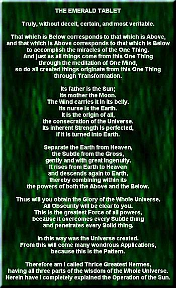 The Emerald Tablet